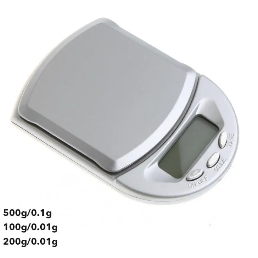 Портативные мини ЖК-цифровые электронные карманные весы с голубой подсветкой для домашних кухонных шкал