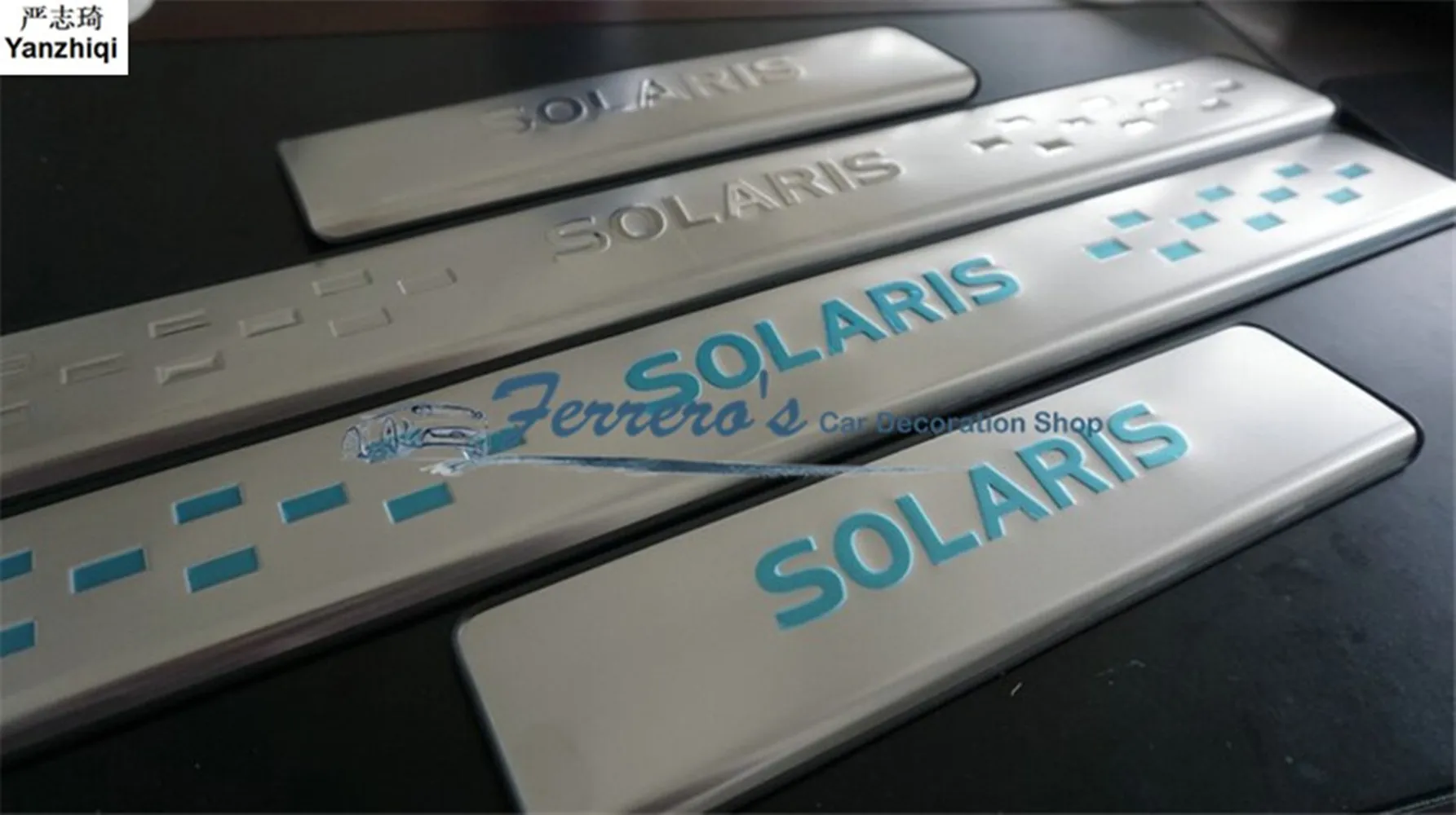 Бесплатная доставка для 2011 - 2014 hyundai solaris седан хэтчбек из нержавеющей стали порог
