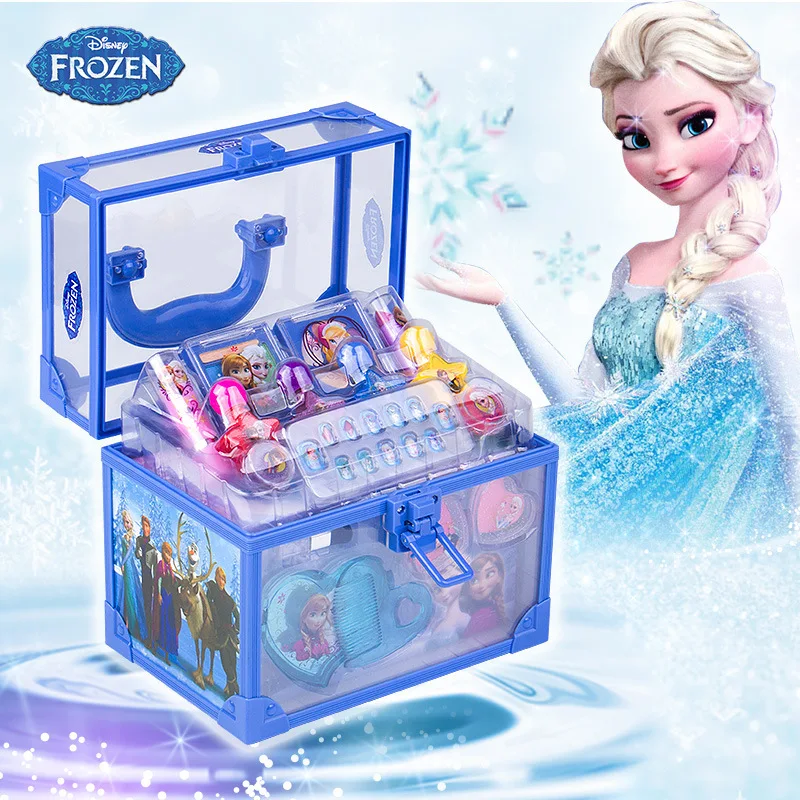 Disney Frozen Beauty Makeup Toys Набор для девочек принцесса Эльза Анна ролевые игры модные