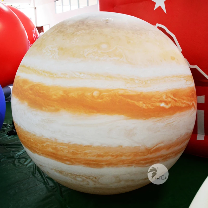 Светодиодный надувной солнечный воздушный шар Nine Planet Moon, Sun, Earth, Jupiter, Mars, Saturn - Цвет: Jupiter