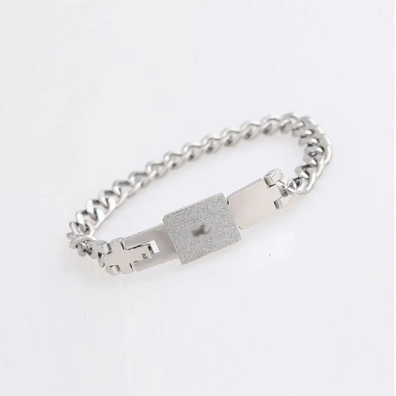 

His Hers Love Heart Key Lock Macthing Bangle Bracelets Lovers Jewelry Set Gifts Y4QB