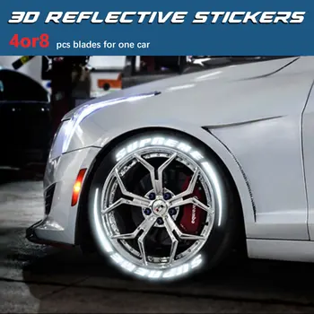 

For AMG/Sport/MICHELIN/MUSTANG/SPEED/Sport/TOYOTIRES Car Wheel Sticker Decal Reflective Rim Bike Motorcycle