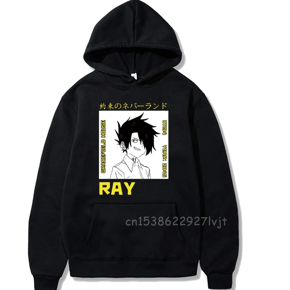 

Hoodie Harajuku The Promised Neverland Unisex Hoodies Japanese Anime Emma Printed Hoodie Streetwear Sweatshirts