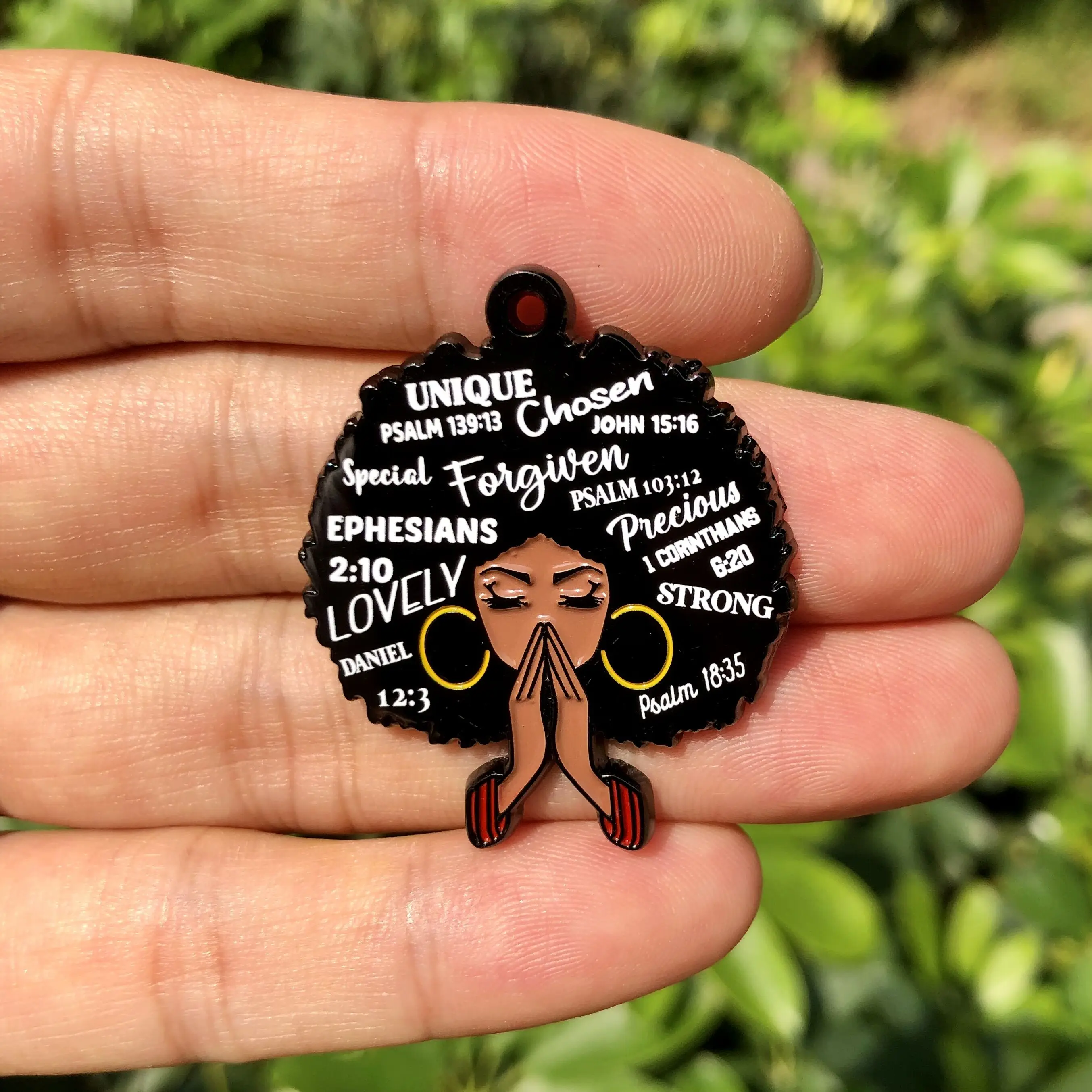 Black Girl Charms Jewelry Making African Necklace Making Black Afro