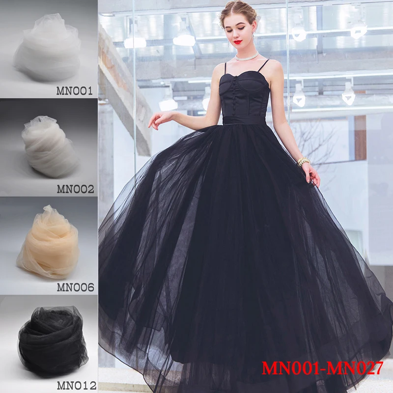 

2meter/lot 160cm width nylon mesh tulle fabric for DIY wedding dress,veil, curtain, petticoat, tutu, decoration lace fabric