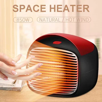 

Electric Heaters Fan Desktop Mini Home Office Handy Fast Power Save Heater Portable Smart Warmer for Winter PTC Ceramic Heating