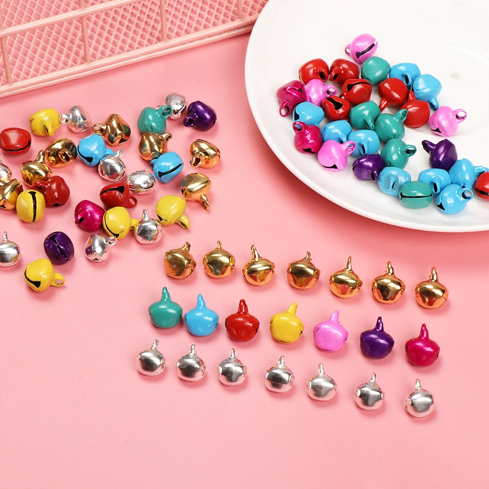 50Pcs Jingle Bells Aluminum Loose Beads Small For Festival Party Decoration/Christmas Tree Decoration/DIY Crafts Accessories Hot | Дом и сад
