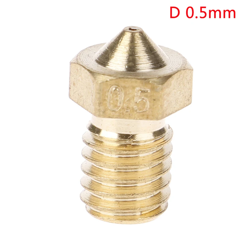 1pc Nozzle Head Printer Extruder for1.75mm A8 Makerbot MK8 Creality CR-10 Ender 3 Nozzle Optional MK8 Makebot 3D Printer