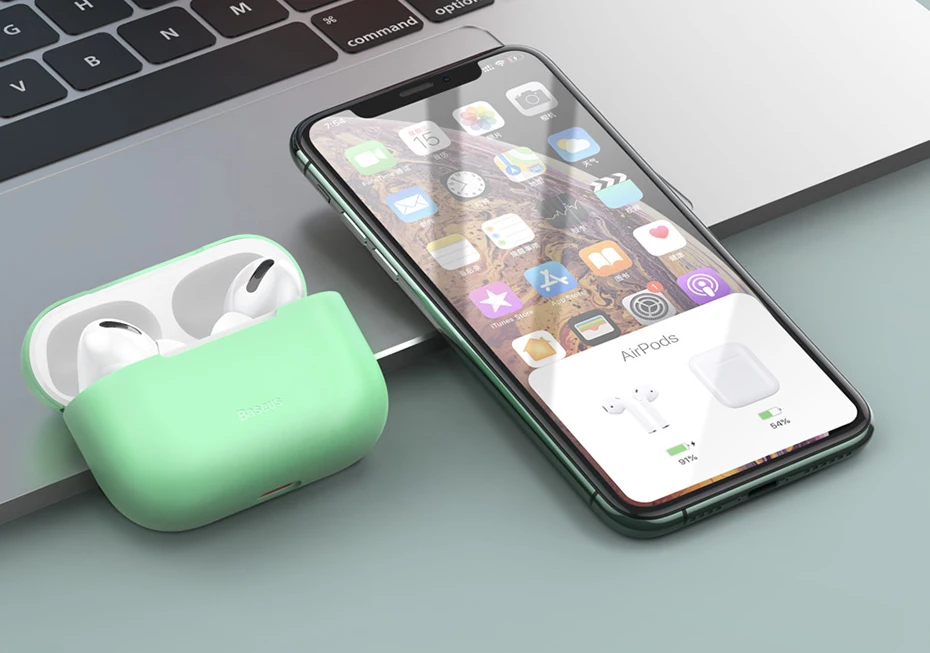 Силиконовый чехол Baseus для Airpods Pro, беспроводной Bluetooth чехол для наушников для Apple Airpods pro, чехол, наушники для Air Pod Pro