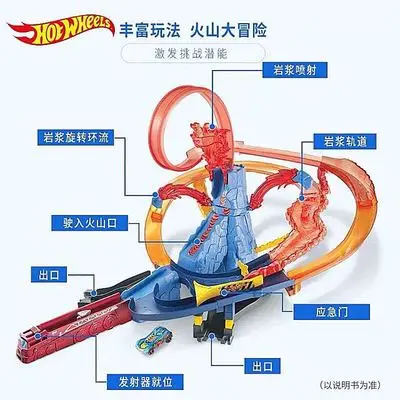 Hot Wheels 10 в 1 Игрушечный трек-автомобиль Carros Brinquedos Voiture Hotwheels oyuncak araba детские автомобильные игрушки для детей подарок на день рождения