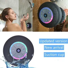 Mini Bluetooth Speaker Portable Waterproof Suction Cup Wireless Handsfree Speakers, For Showers, Bathroom, Pool, Car, Beach