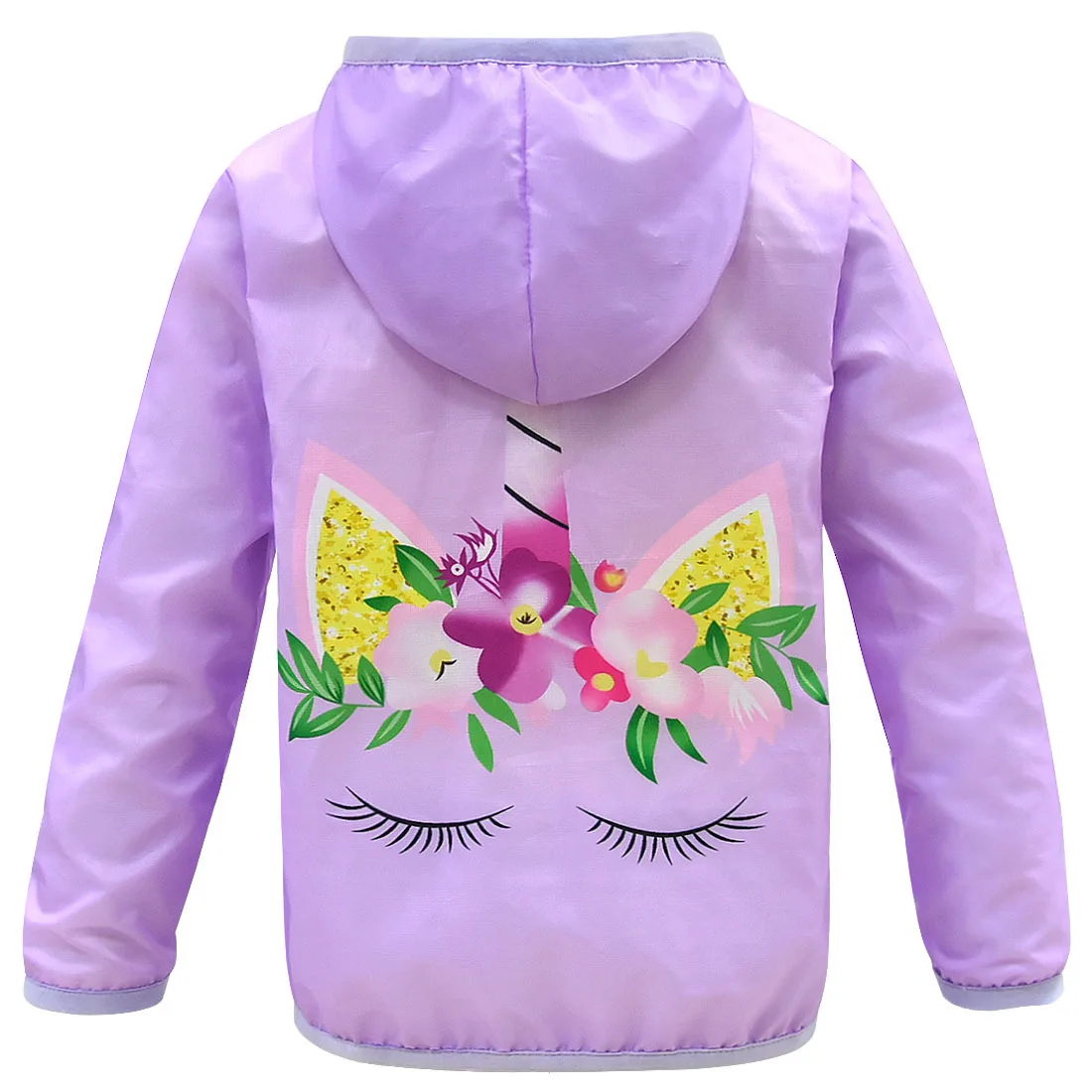 Baby Girl Summer Casual Outdoor Jacket Baby Girl Fashion Sun Proof Clothing Unicorn Cartoon Sunscreen Clothing for Girls Jacket