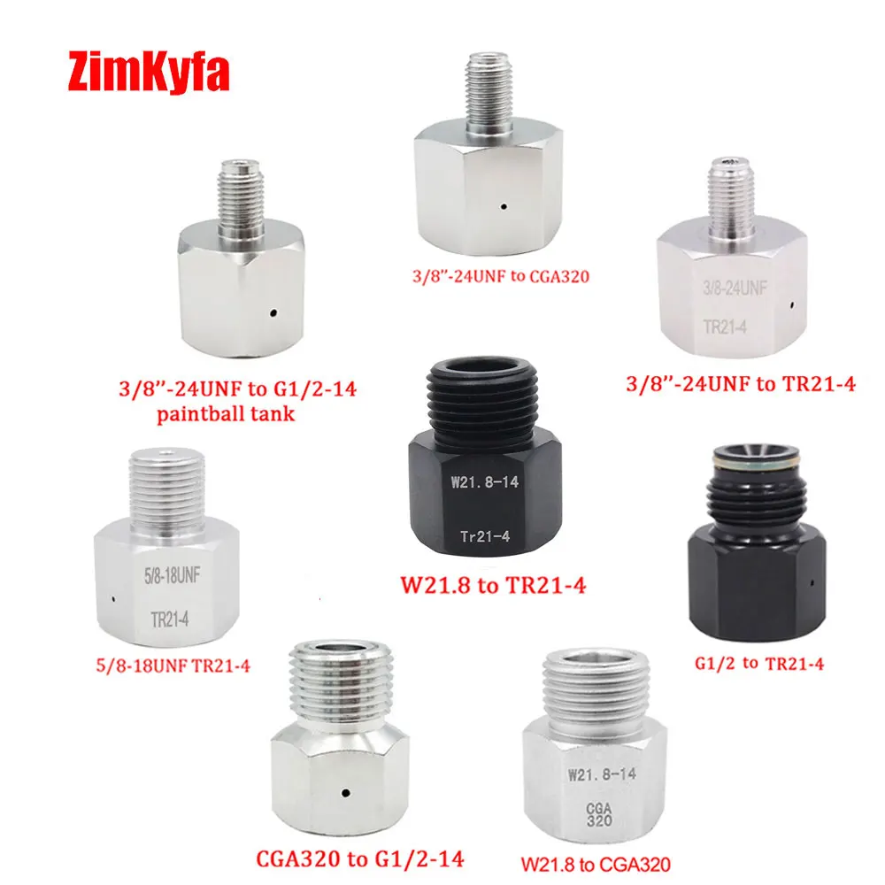 Adaptor Regulator W21.8-Cylinder Sodastream CGA320 Canister Aquarium Co2-Tank Paintball