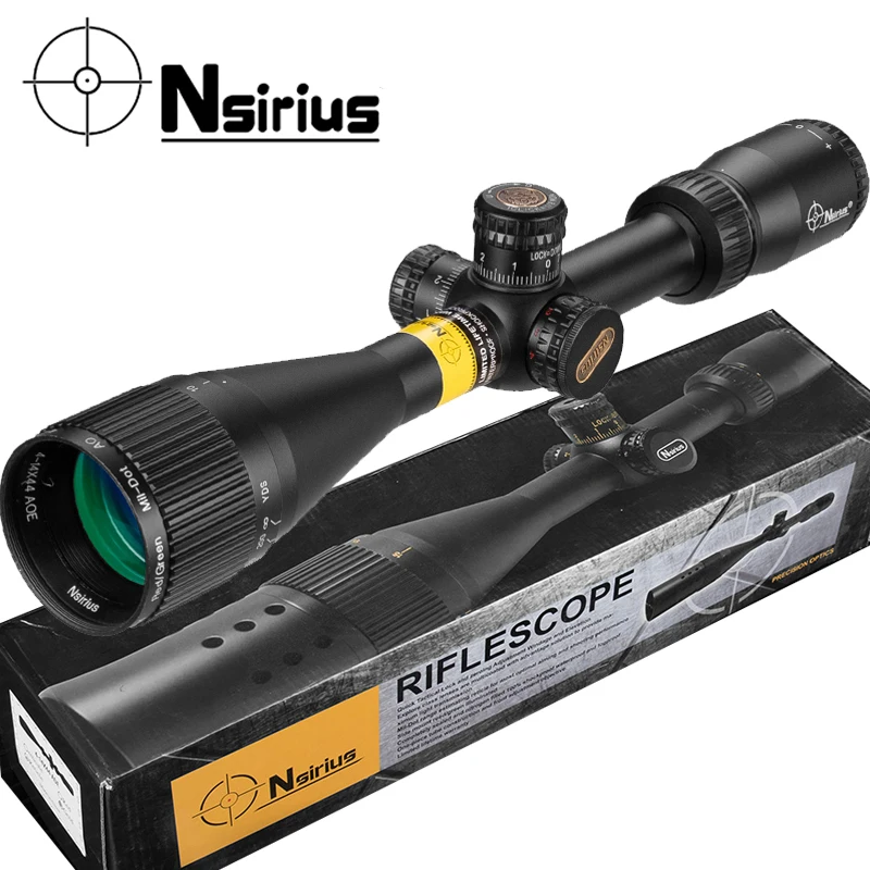 NSIRIUS 4-14X44 AOE оптика красный зеленый с подсветкой прицел для винтовки Mil Dot