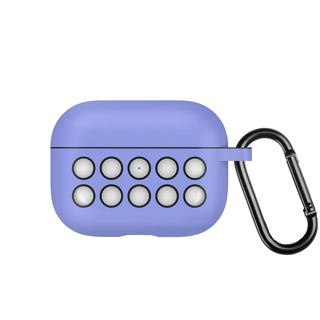 Силиконовый чехол для AirPods Pro с брелоком защитный 3 беспроводных Bluetooth наушников