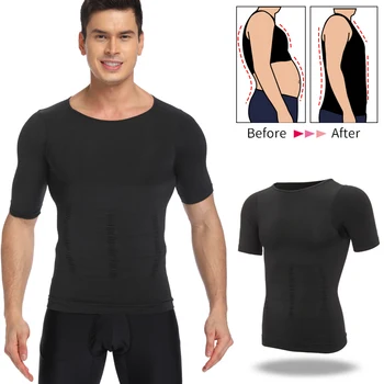 

Men Slimming Body Shaper Belly Control Shapewear Man Shapers Modeling Underwear Waist Trainer Corrective Posture Vest Corset