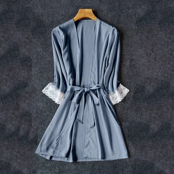 

Women Sexy Lingerie Lace Sleepwear Satin Short Sleeve Underwear Pajama Set M-3XL