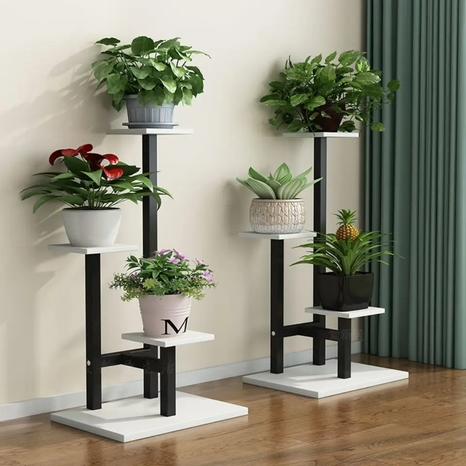 

Balcony decorative flower shelf multi-storey household bonsai frame provincial space shelf indoor plant stand flower stand