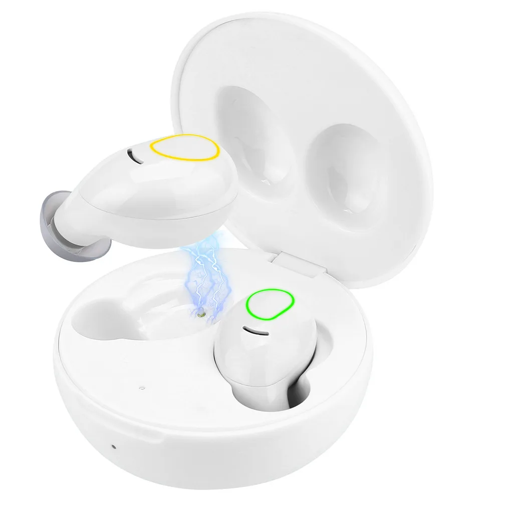 Белый Mosunx Bluetooth V5.0 наушники беспроводные наушники стерео Спортивные Беспроводные гарнитуры наушники гарнитура для iPhone Xiaomi - Цвет: Белый