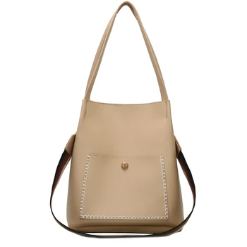 

Big Shoulder Bag For Women Handbags PU Leather Luxury Designer Fashion Brand Tote crossbody High Quality Casual Composite Black