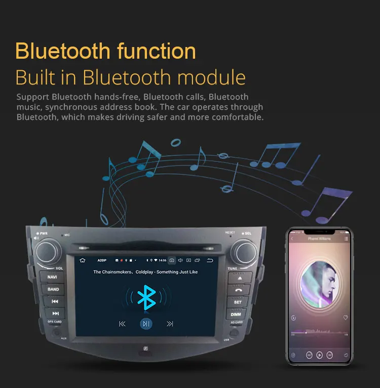 Sale TOPBSNA IPS Android 9.0 Car DVD Player For Toyota RAV4 Rav 4 2007-2011 GPS Navi Stereo 2 Din Car Radio Octa cores 4G+64G Auto SD 3