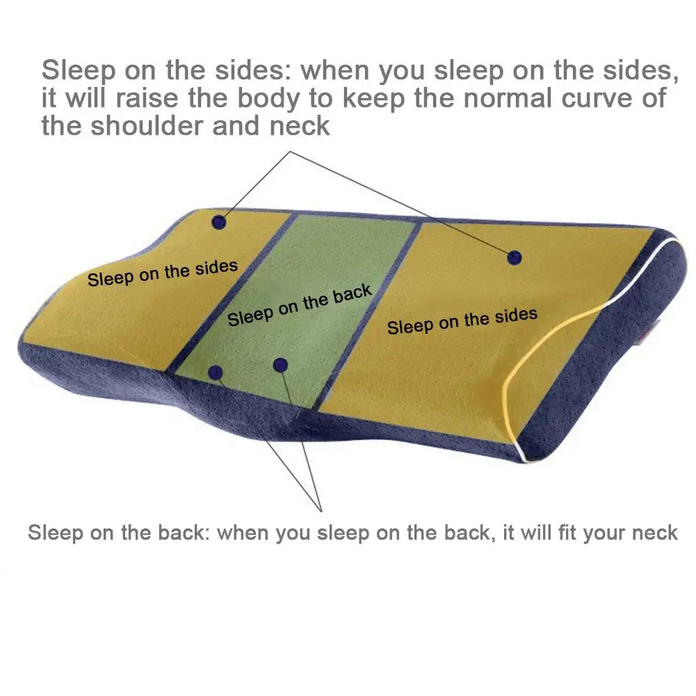 50x30 см Memory Foam постельные принадлежности защитная подушка для шеи медленный отскок Подушка-бабочка здоровье затылочный шейный