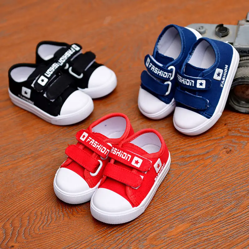 

OKOUFEN Summer Children'S Fashion Simple Sport Sneakers Casual Canvas Shoes Flat Shoes For Boys And Girls Lightweight Outdoor