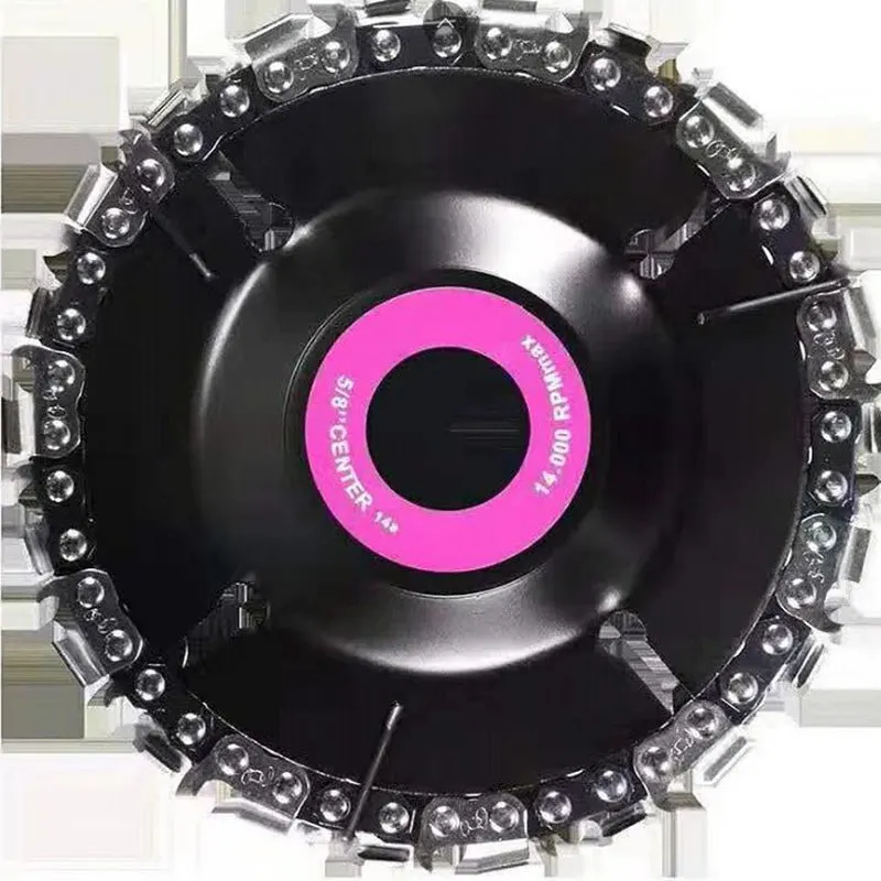 

4 Inch Angle Grinder Disc and Chain 22 Tooth Fine Cut Chain Set For 100/115 Grinding Machine Disc Chain Saw Abrasive Tools