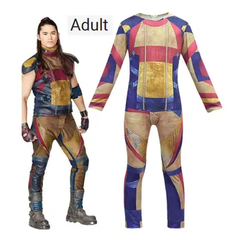 

Adult Kids Descendants 3 Jay Carlos Cosplay Costume Boys Halloween Party Jay Carlos Performance Clothing 3D Printed Jumpsuit