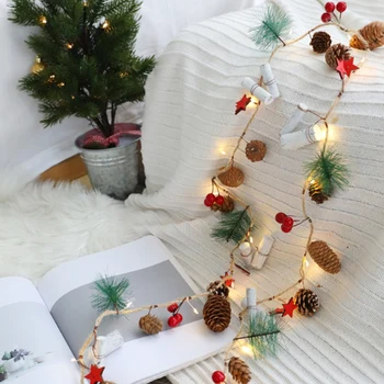 

2M 20LED Copper Wire Lamp Room Decoration Christmas Light String Holiday Christmas Light Christmas Lighting
