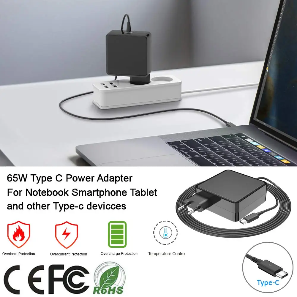USB C type-C 65 Вт адаптер переменного тока зарядное устройство для lenovo Yoga C930-13, йога S730-13, йога 920-13, йога 730-13, IdeaPad 730s-13 GX20P92530