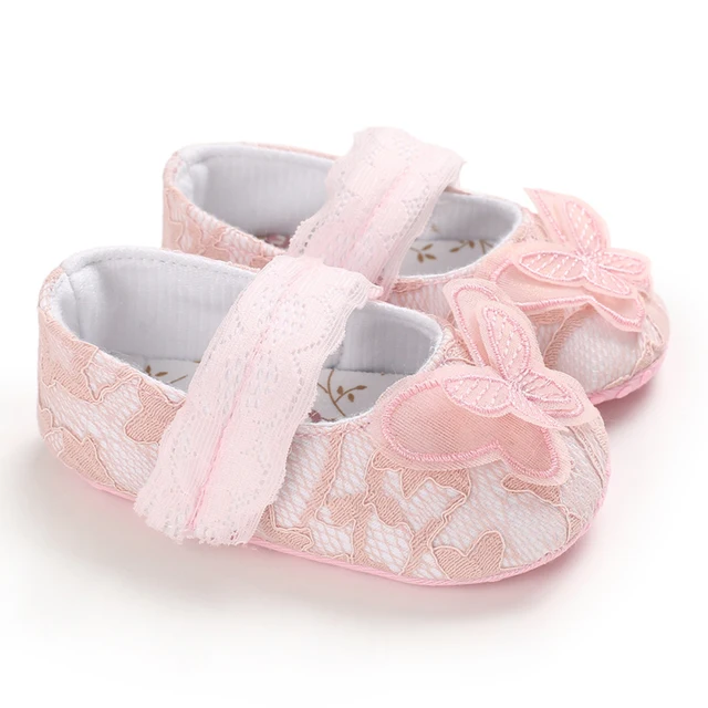 Newborns Fashion Solid Color Casual Shoes Princess Shoes Soft-soled Sneakers 0-18 Months Baby Bed Shoes Baby Walking Shoes C-598