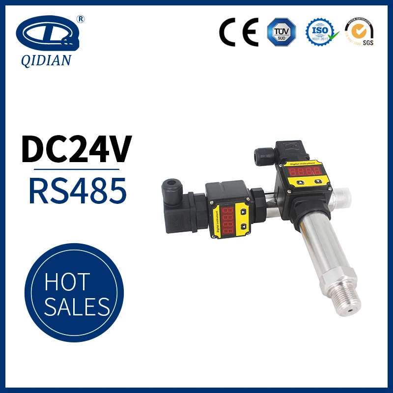 

QDW90A LED digital Oil fuel pressure sensor pressure transducer rs485 air pressure transmitter sensors