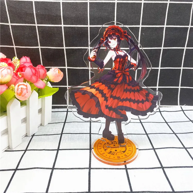 Аниме Дата живой брелок Tokisaki Kurumi милый забавный мультфильм акриловый брелок кошмар модные персонализированные ювелирные аксессуары - Цвет: 6