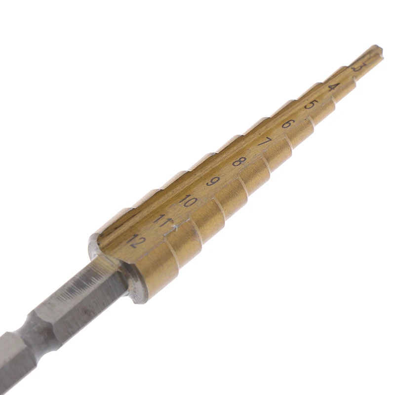 3-12 мм с покрытием ступенчатые сверла Шестигранная ручка сверло для сверления металла Мощность инструмент