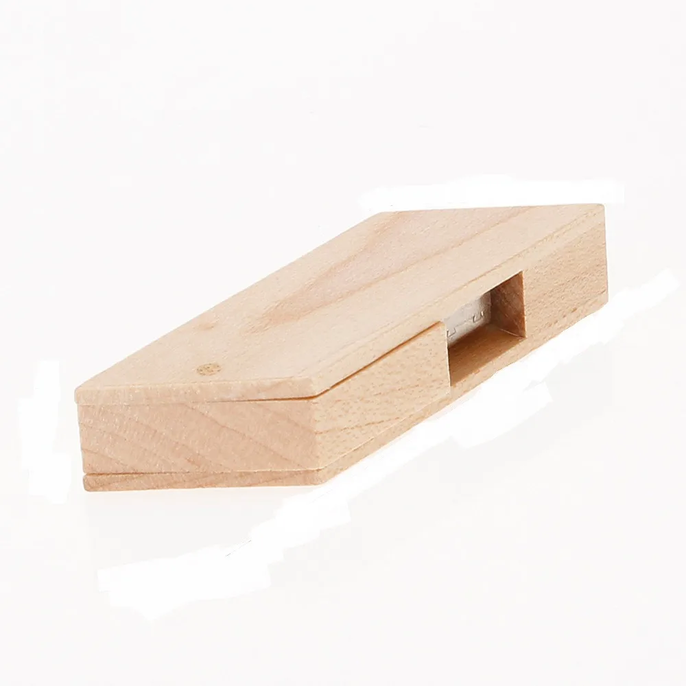 custom LOGO rotating wooden usb disk 4GB 8GB pendrive 16GB pen drive 32GB 64GB usb flash drive 128gb wedding gifts memoria stick - Цвет: M u disk