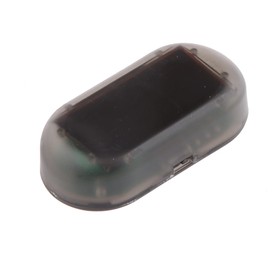 Solar Car Alarm Red LED Light, Simulate Imitation Security System Warning Theft Flash Blinking Lamp