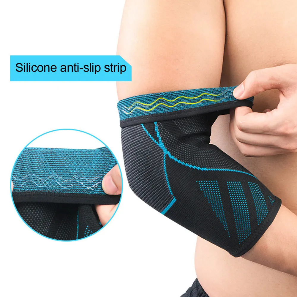 1 пара налокотник бандаж компрессионная поддержка для Tendonitis теннис баскетбол налокотник протектор уменьшить локоть боль