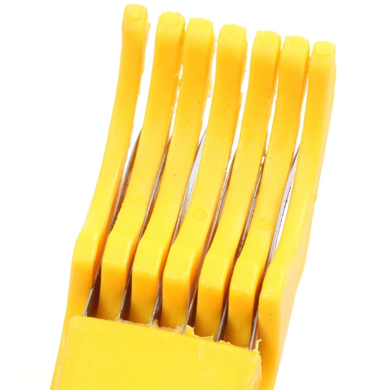 Домашняя кухня инструменты ветчина салат прессованный нарезанный банан слайсер Фрукты Огурец резак желтый пластик+ нержавеющая сталь