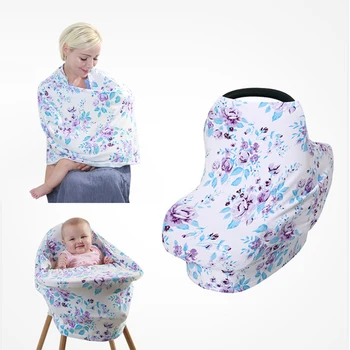 

Nursing Cover Scarf Canopy Breastfeeding Cover Floral Multifunction Cape Baby Stroller Cover Infant Car Seat Cover