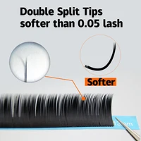 10 cases Lashonly Softer Matte Flat Eyelash Extension Supplies Mink False Ellipse Lashes New Arrival Split Tips Lash 2