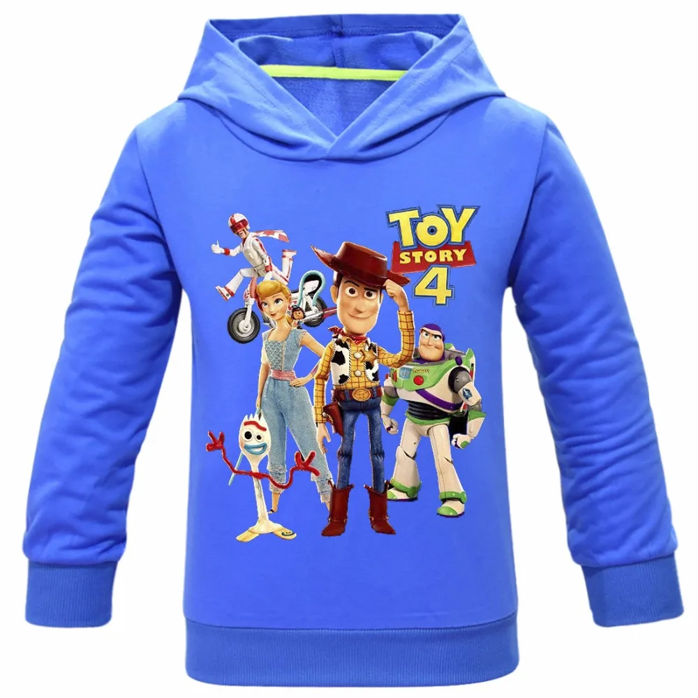 Toy Story/4 детские толстовки с героями мультфильмов для девочек; толстовка с капюшоном и капюшоном для мальчиков; сезон весна-осень; теплый свитер