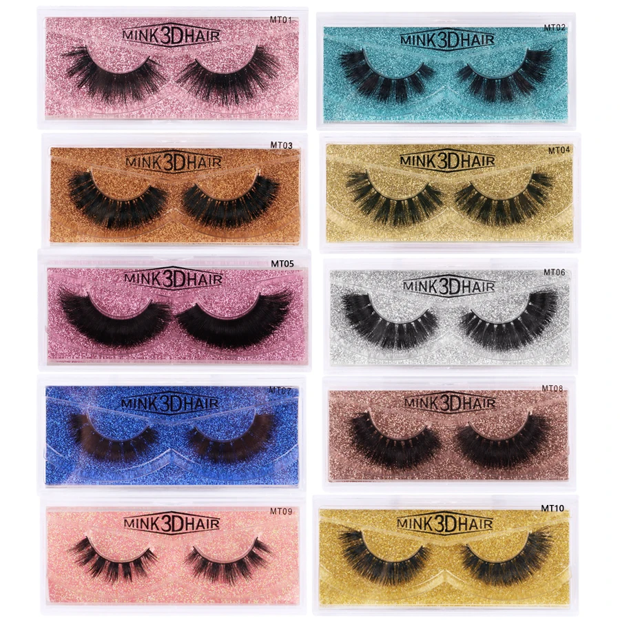 wholesale Eyelash 10/20/30/50 3D Mink Eyelashes Natural Thick Long Eye Lashes Wispy False HandMade | Красота и здоровье