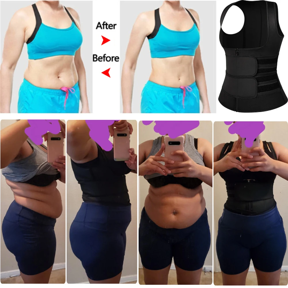 full body shaper Women Body Shaper Waist Trainer Neoprene Sauna Sweat Vest  Slimming Trimmer Fitness Corset Workout  Modelling Strap Shapewear shapewear for women
