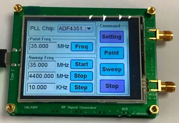 

Upgrade Immersion Gold Process ADF4351 ADF4350 Development Board 35M-4.4G Signal Source Phase Locked Loop