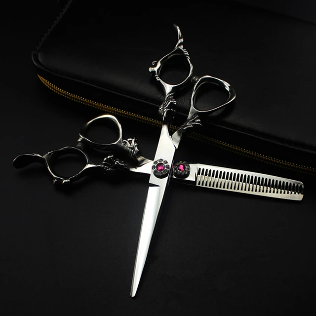 Professional JP 440c 6 '' Upscale scissor Skull handle hair