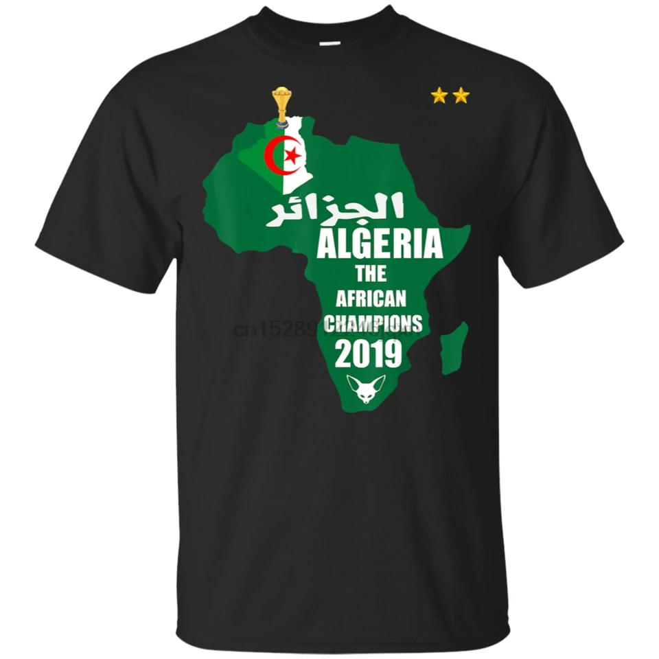 Футболка с надписью Algeria Soccer 2019 футболка коротким рукавом в свободном стиле |