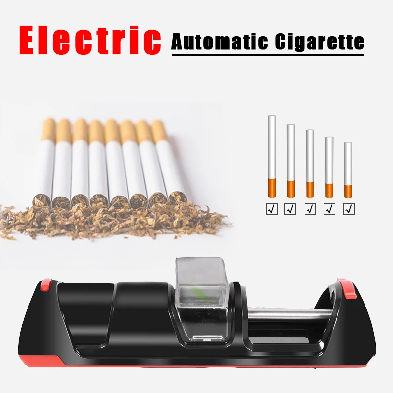 

New Electric Automatic Cigarette Machine Smoker Filling Materials With Empty Pipe 8mm Rolling Automatic Tobacco Machine