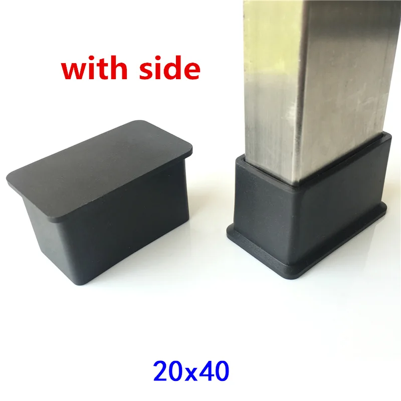 Rubber Caps 20x40mm PVC Soft Tape Chair Foot Cover Non-Slip Foot Mat Tube Rubber Pad Waterproof Plug Cap End Cover