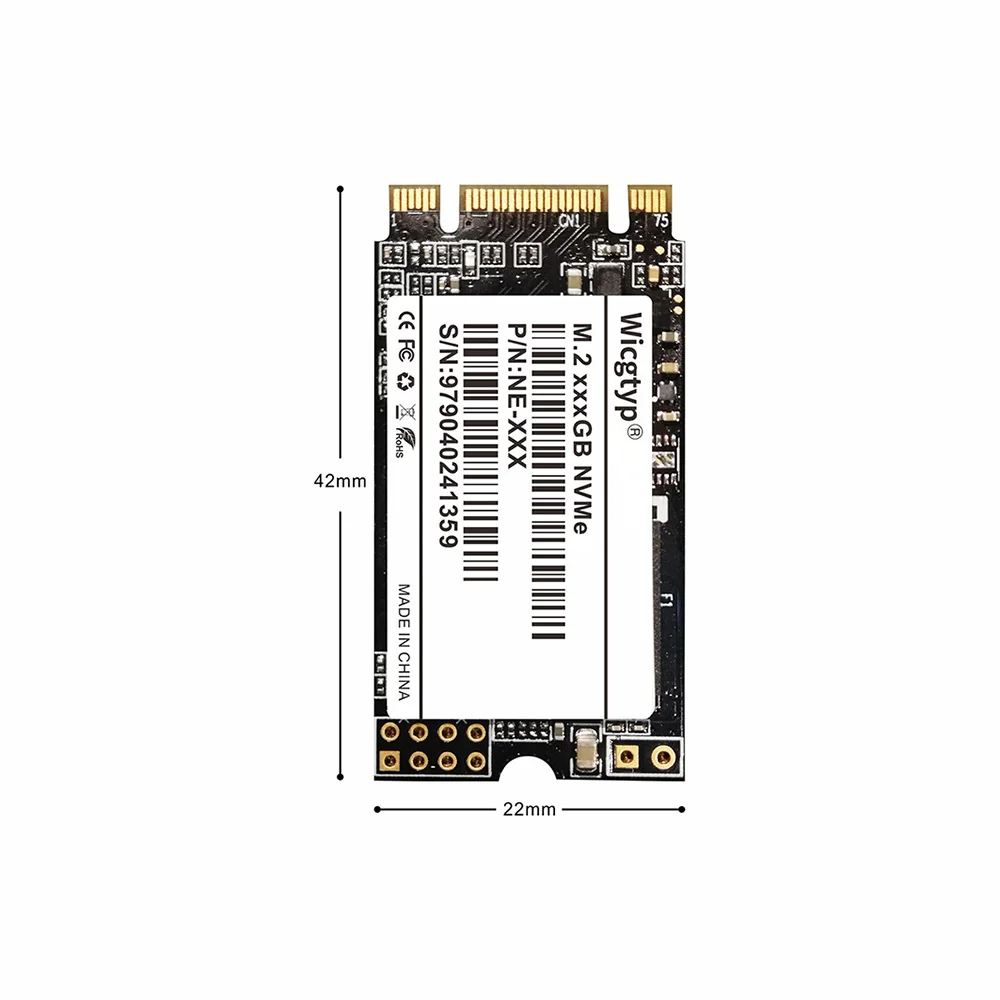 Wicgtyp PCIE NVME 22*42 SSD 128GB 256GB 512GB 1TB Solid State Drive For Laptop Desktop Solid-State Drives FOR LENOVO FOR DELL